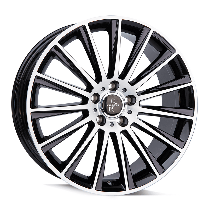 Keskin KT18 Black Front Polish - 18x8 | 5x112 | +30 | 72.6mm