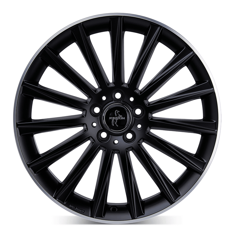 Keskin KT18 Matt Black Lip Polish - 20x8.5 | 5x112 | +42 | 66.6mm
