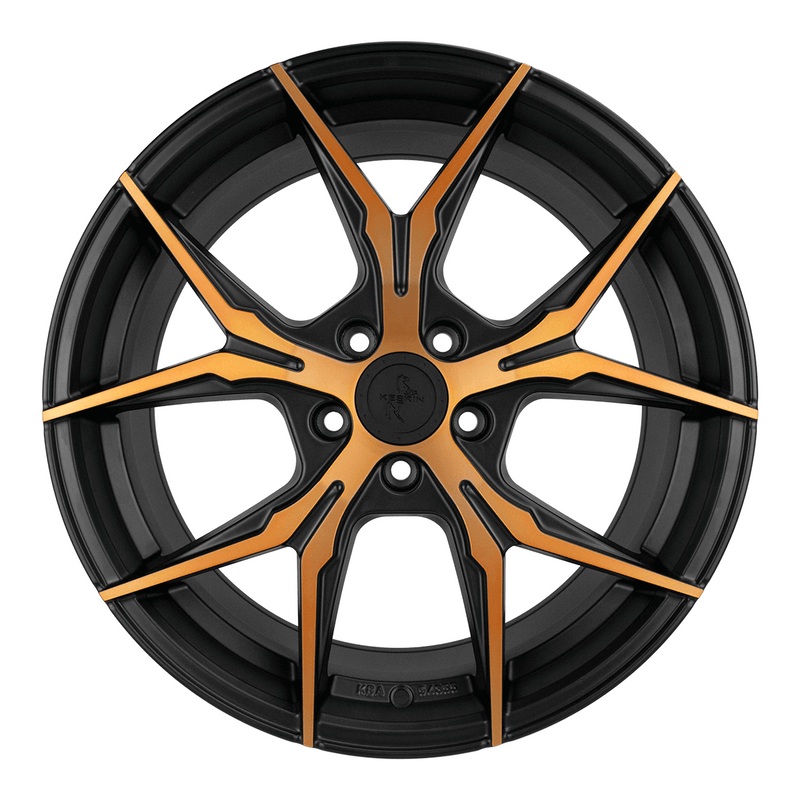 Keskin KT19N Matt Black Front Copper - 19x8.5 | 5x112 | +45 | 72.6mm