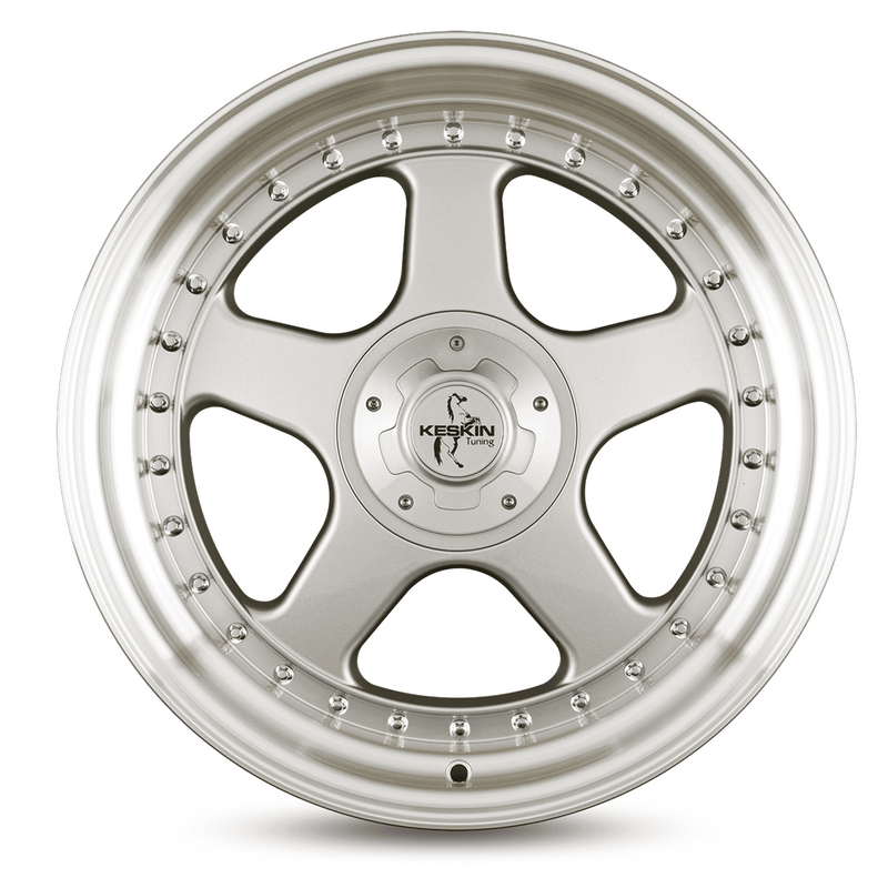 Keskin KT1 Silver Lip Polish - 18x10 | 5x112/5x120 | +18 | 76.9mm