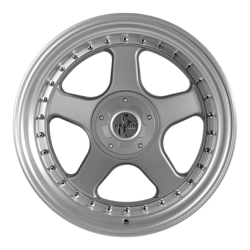 Keskin KT1 Titan Grey Lip Polish - 18x10 | 5x100/5x112 | +25 | 72.6mm