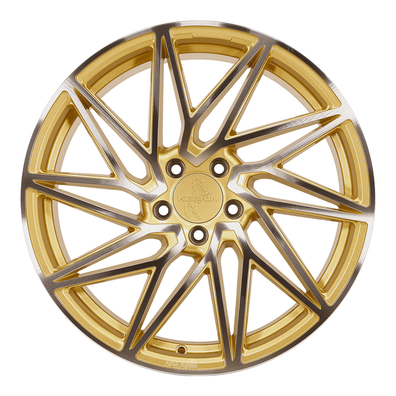 Keskin KT20 Gold Front Polish - 19x8.5 | 5x112 | +45 | 72.6mm