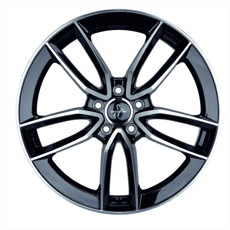 Keskin KT21 Black Front Polish - 20x8.5 | 5x112 | +42 | 66.6mm