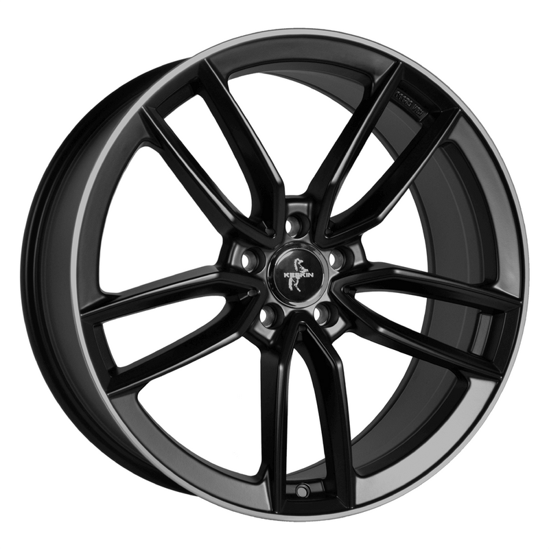 Keskin KT21 Matt Black Lip Polish - 17x7.5 | 5x108 | +45 | 72.6mm