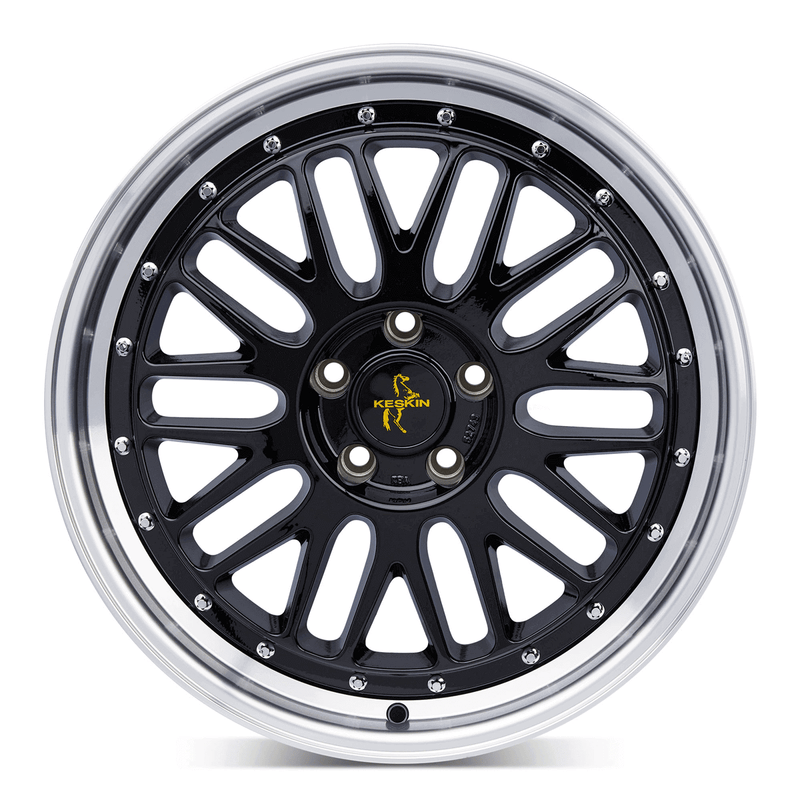 Keskin KT22 Black Lip Polish - 20x8.5 | 5x112 | +30 | 72.6mm