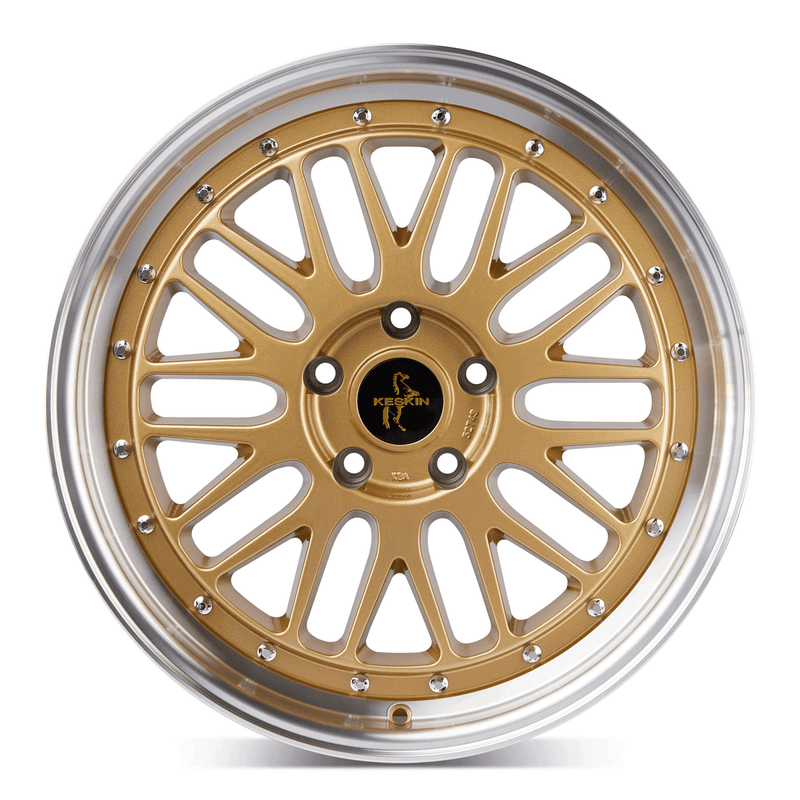 Keskin KT22 Gold Lip Polish - 19x8.5 | 5x112 | +30 | 72.6mm