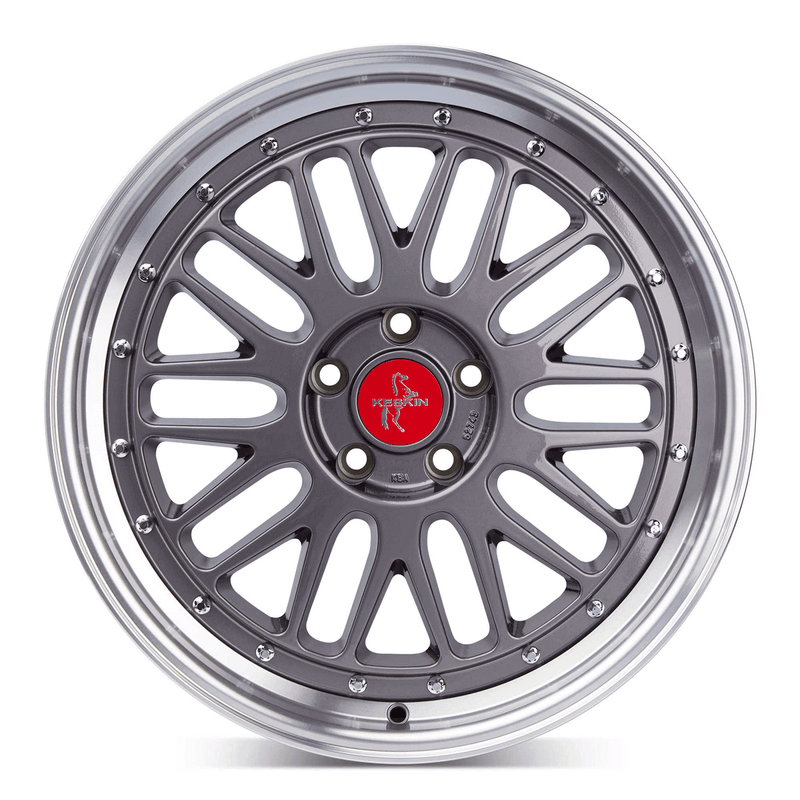 Keskin KT22 Titan Grey Lip Polish - 18x8 | 5x120 | +35 | 72.6mm
