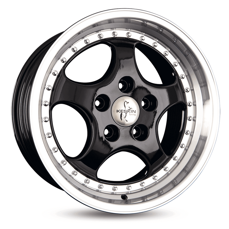 Keskin KT2 Black Lip Polish - 18x8.5 | 5x130 | +52 | 73.1mm