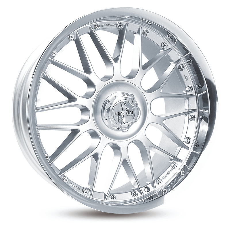 Keskin KT4 Silver Lip Polish - 18x9.5 | 4x100/4x108 | +25 | 63.4mm