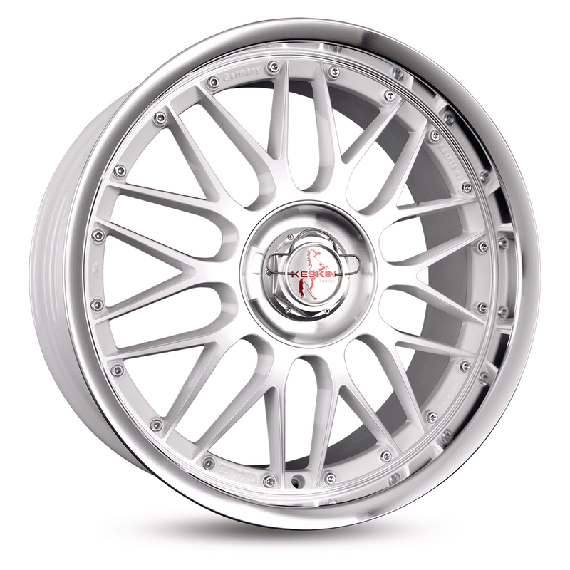 Keskin KT4 White Front Polish - 18x8.5 | 4x100/4x108 | +30 | 63.4mm