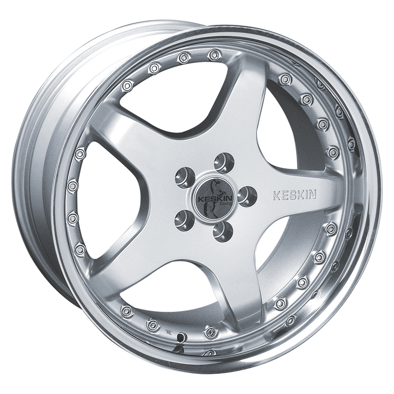 Keskin KT6 Silver Lip Polish - 17x9 | 5x112 | +30 | 72.6mm