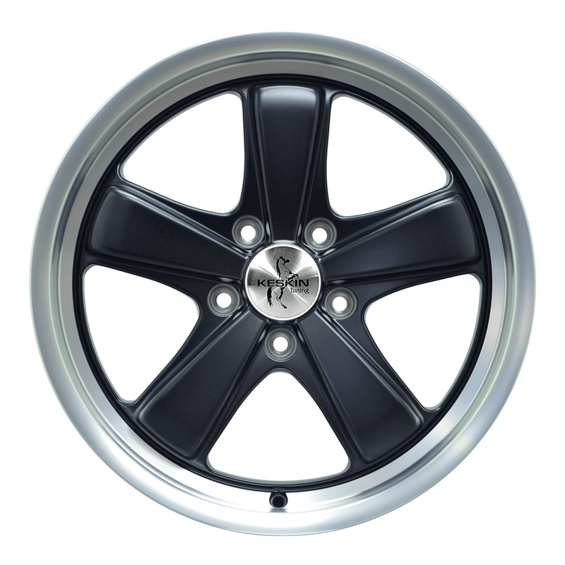 Keskin KTPO1 Matt Black Lip Polish - 19x11 | 5x130 | +50 | 71.6mm