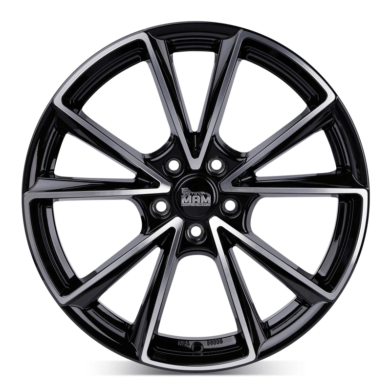 MAM A5 Black Front Polish - 19x8 | 5x112 | +45 | 66.6mm
