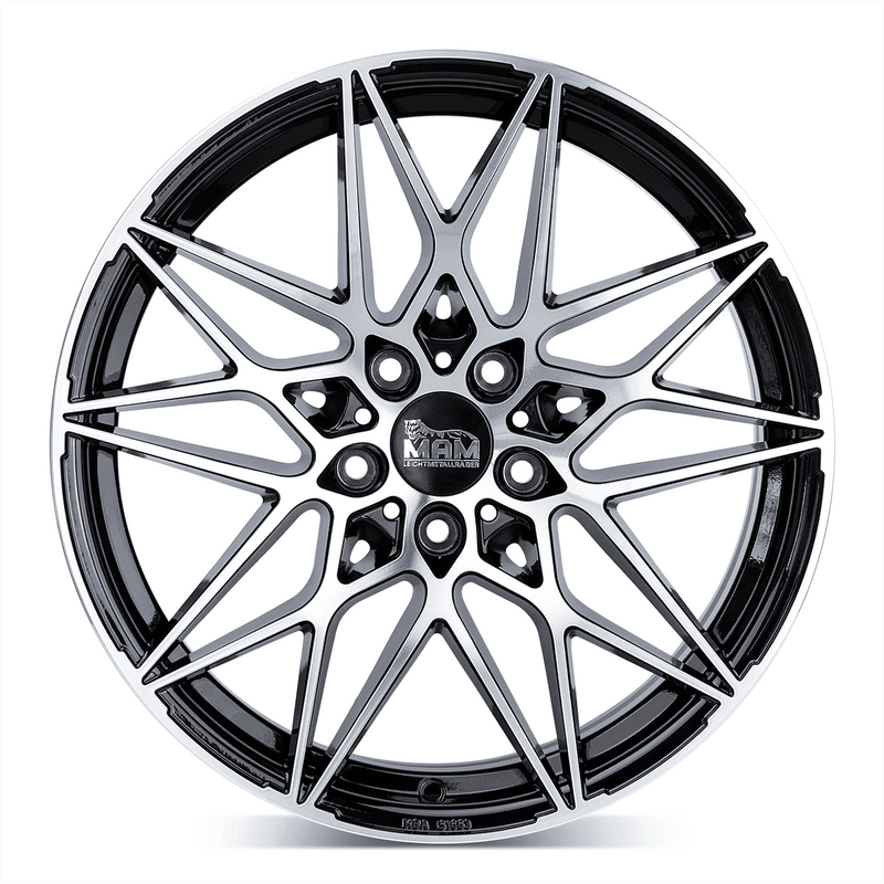 MAM B2 Black Front Polish - 19x8.5 | 5x112 | +30 | 72.6mm