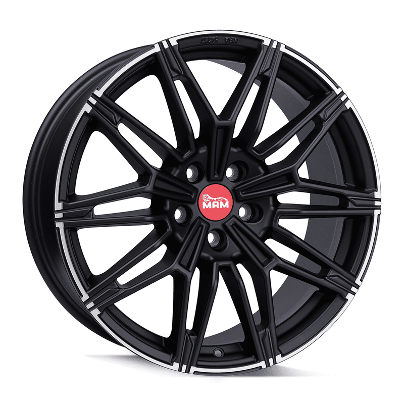 MAM B3N Matt Black Lip Polish - 19x8.5 | 5x120 | +20 | 72.6mm