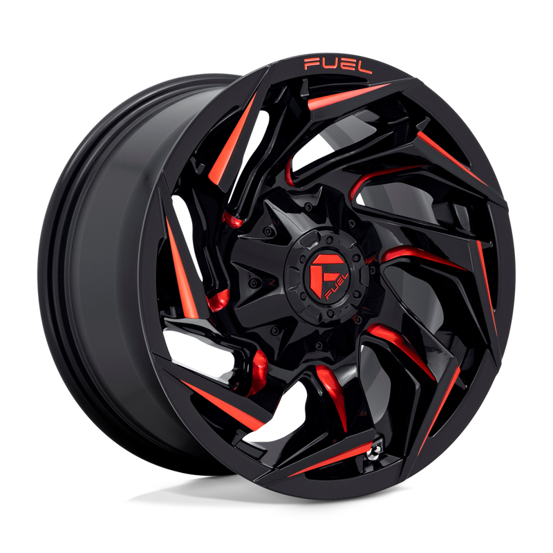 Felger-Fuel-1PC-REACTION-Gloss-Black-Milled-With-Red-Tint-20x9-6x135/6x139.7-et20-106.1