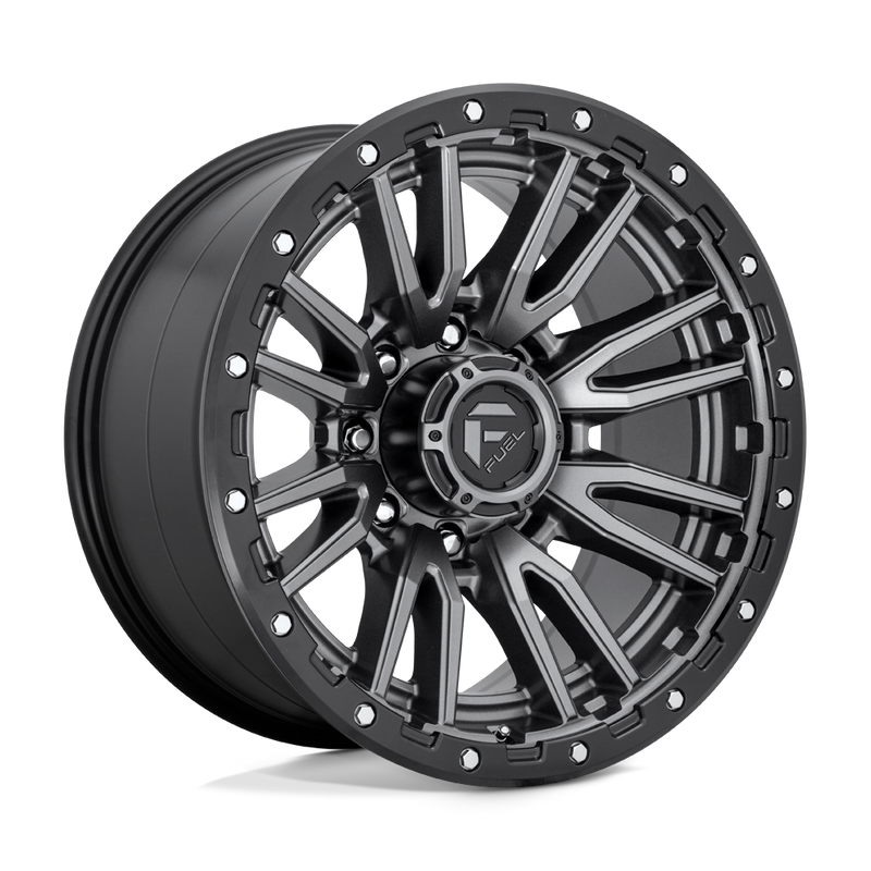 Felger-Fuel-1PC-REBEL-Matte-Gun-Metal-Black-Bead-Ring-20x10-8x180-18-124.2