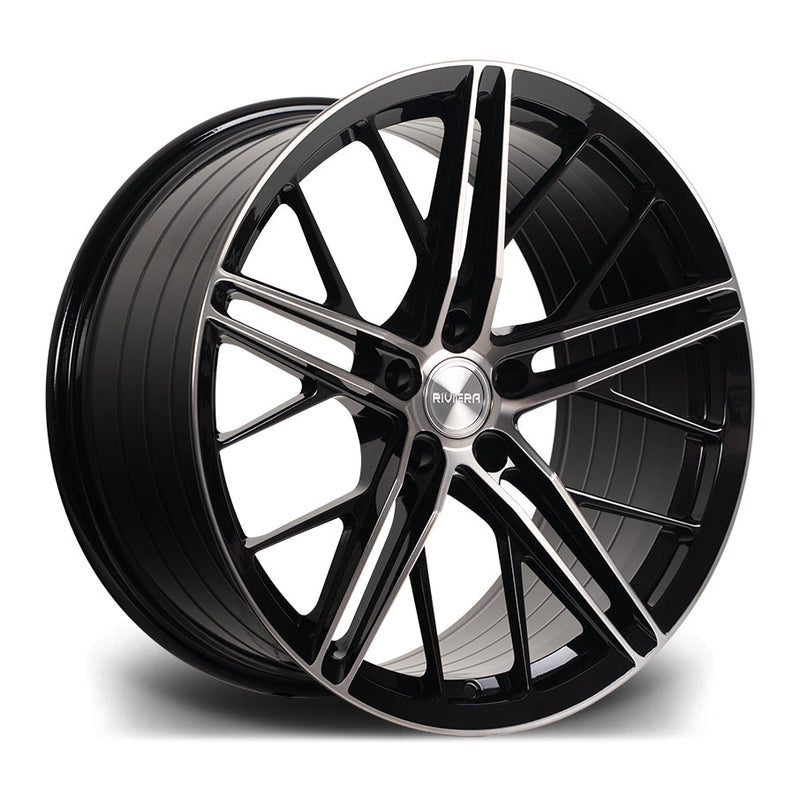 Riviera-RF4-Black-Polished-Dark-Tint-20x10-5x120-ET38-72.5mm-felger-wheels-rims