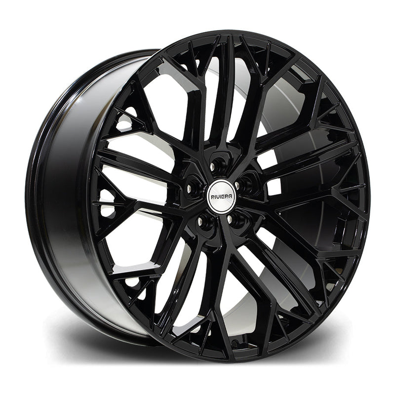 Riviera-RV198-Gloss-Black-22x10-5x112-ET35-66.6mm-felger-wheels-rims