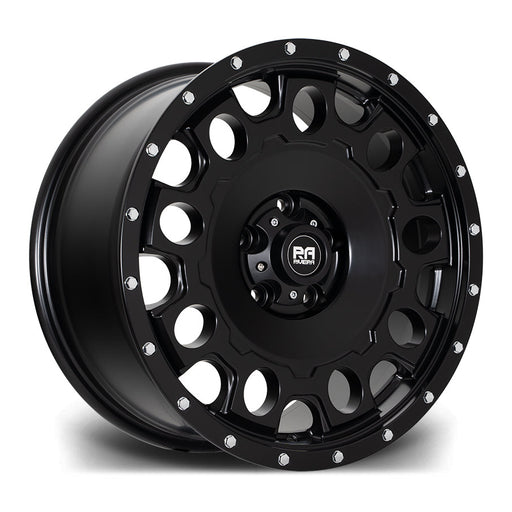 Riviera-RXS2-Satin-Black-Chrome-Rivets-18x8.5-5x120-ET35-65.1mm-felger-wheels-rims