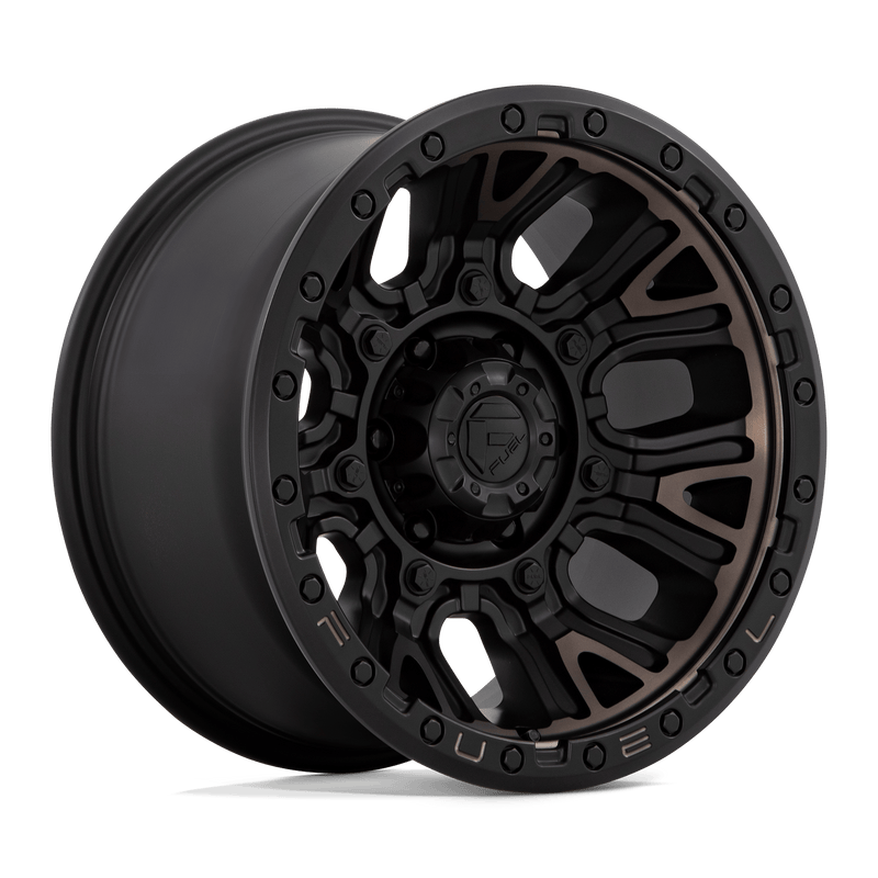 Felger-Fuel-1PC-TRACTION-Matte-Black-With-Double-Dark-Tint-17x9-5x127-12-71.5