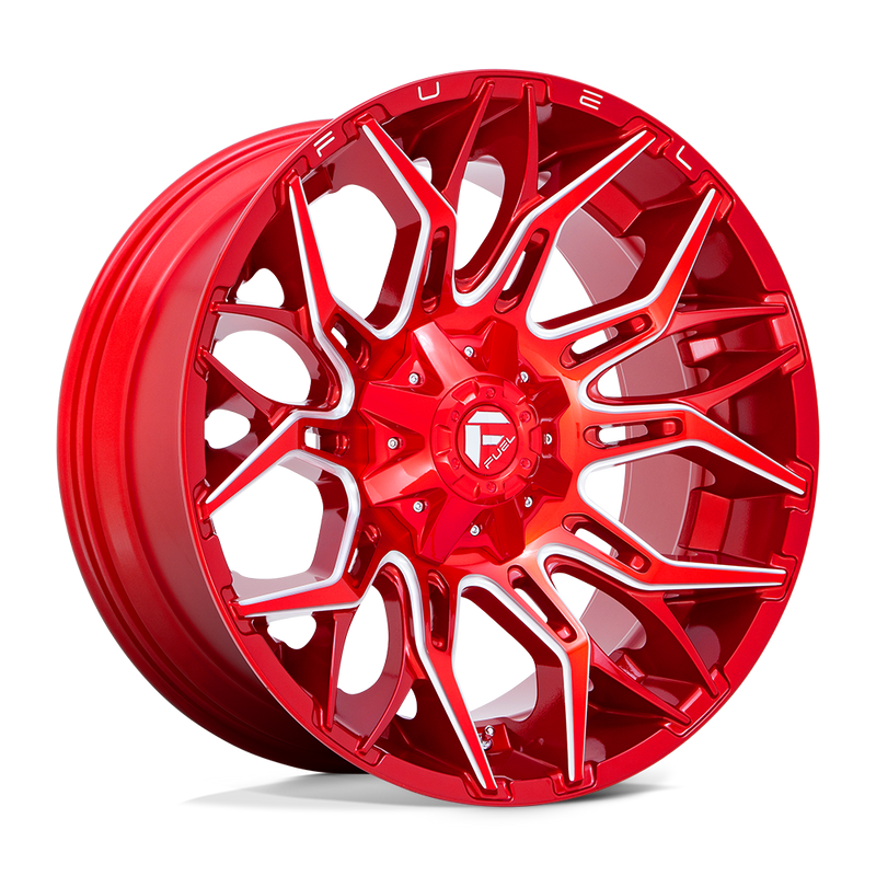 Felger-Fuel-1PC-TWITCH-Candy-Red-Milled-22x8-8x165.1-18-125.1