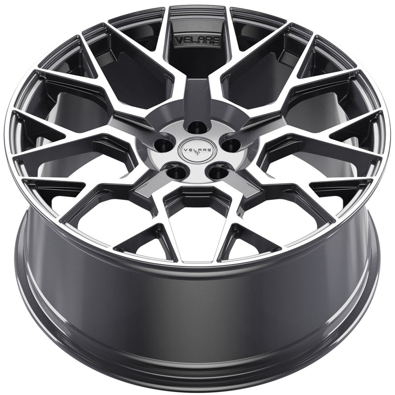 Velare VLR02 Platinum Grey Machined Face - 22x9.5 | 5x127 | +40 | 71.6mm