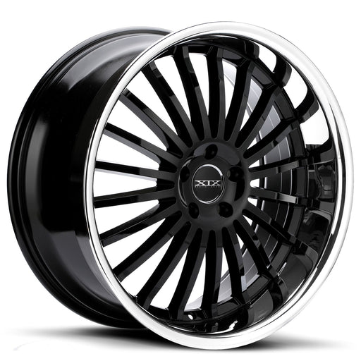 XIX-X59-Gloss-Black-with-Stainless-Steel-Lip-Black-20x8.5-72.56-wheels-rims-felger-FelgGiganten