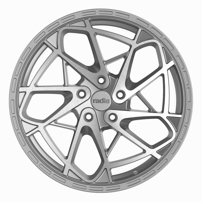 Radi8 R8HS9 Silver Machined - 20x8.5 | 5x112 | +38 | 72.6mm