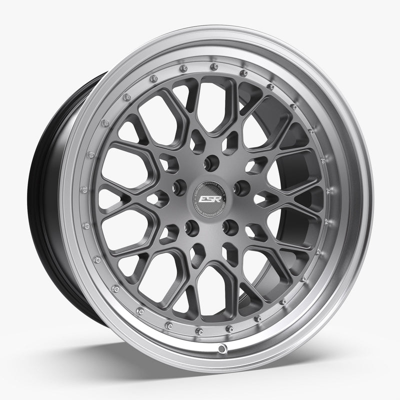 ESR-CS3-Matte-Graphite-Silver-18x8.5-72.6-wheels-rims-felger-FelgGiganten
