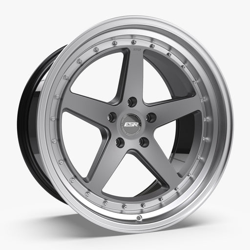 ESR-CS5-Matte-Graphite-Silver-19x9.5-72.6-wheels-rims-felger-FelgGiganten