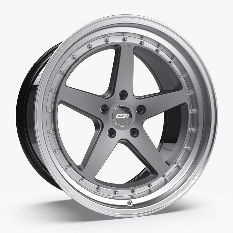 ESR-CS5-Matte-Graphite-Silver-19x10.5-72.6-wheels-rims-felger-FelgGiganten