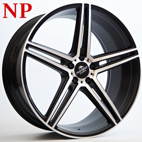 Forzza-Bosan-Black-Matt-Face-Machined-Black-21x9.5-66.45-wheels-rims-felger-FelgGiganten
