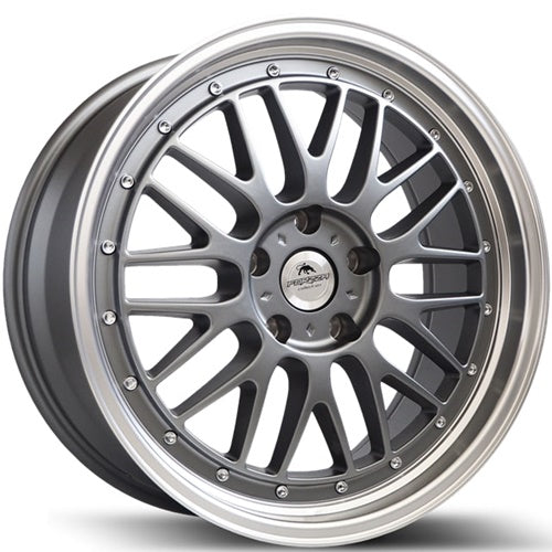 Forzza-Brave-Gun-Half-Matt/Lip-Machined-Gunmetal-19x8.5-72.55-wheels-rims-felger-FelgGiganten