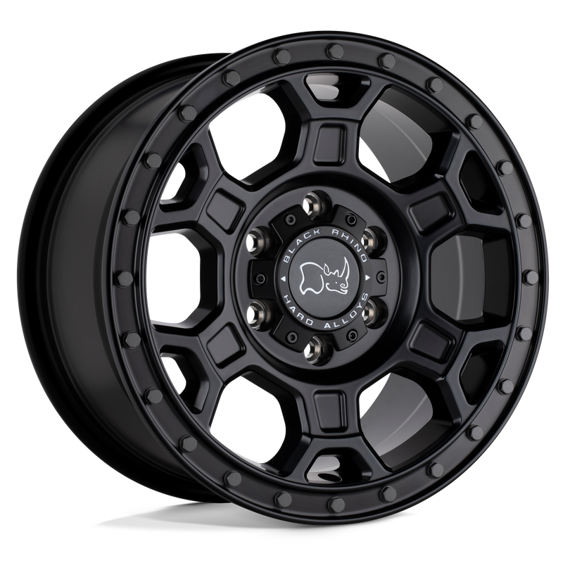 Felger-Black-Rhino-BR-MIDHILL-Matte-Black-W/-Gunmetal-Bolts-16x9.5-6x130-et45-84.1