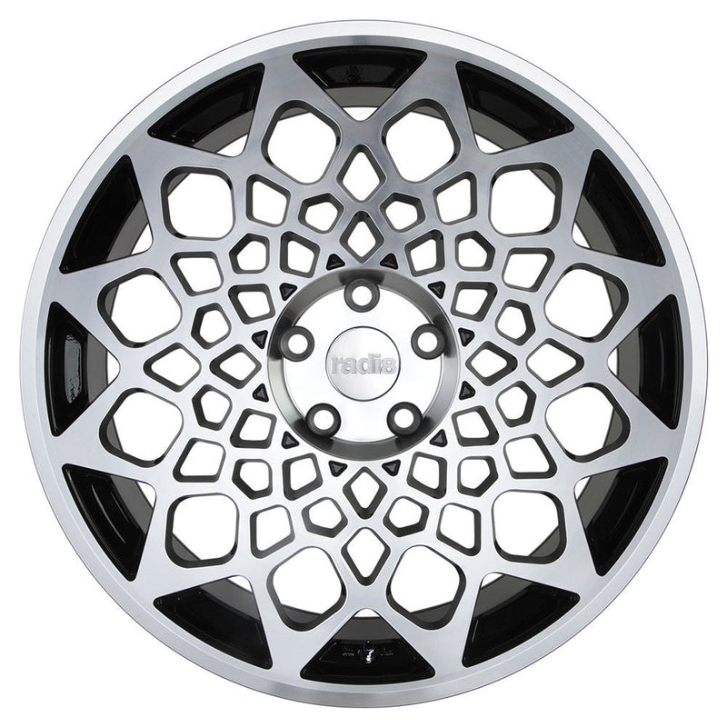 Radi8 R8B12 Gloss Black Machined Face - 18x8.5 | 5x100 | +35 | 57.1mm