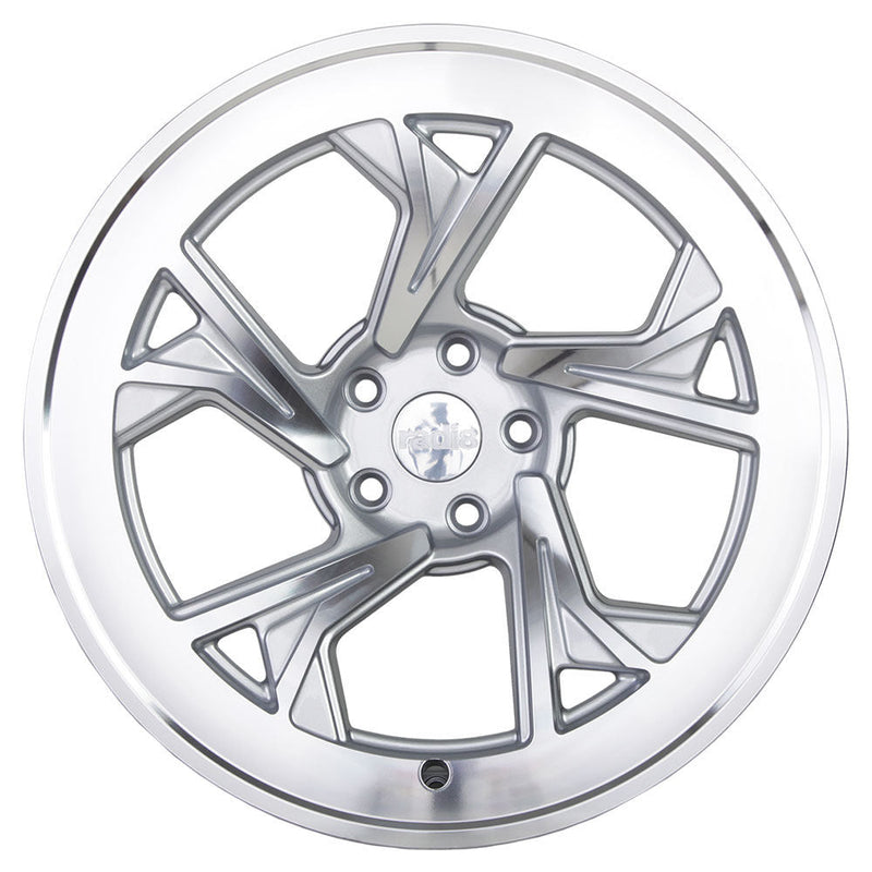 Radi8 R8C5 Matt Silver Machined Face - 18x8.5 | 5x112 | +40 | 66.6mm