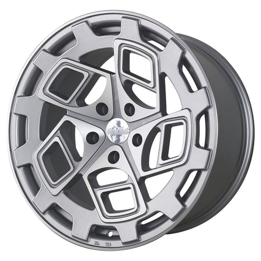 Radi8-R8CM9-Matt-Silver-Machined-Face-Silver-19x10-66.6-wheels-rims-felger-FelgGiganten