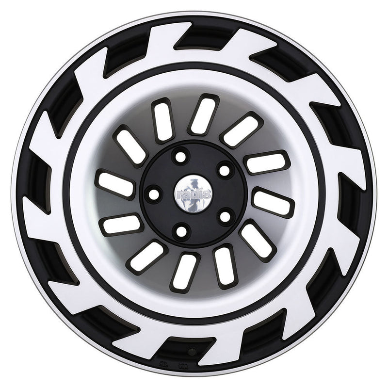 Radi8 R8T12 Gloss Black Machined Face - 18x9.5 | 5x100 | +35 | 57.1mm