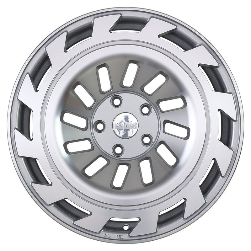 Radi8 R8T12 Matt Silver Machined Face - 18x8.5 | 5x112 | +40 | 66.6mm