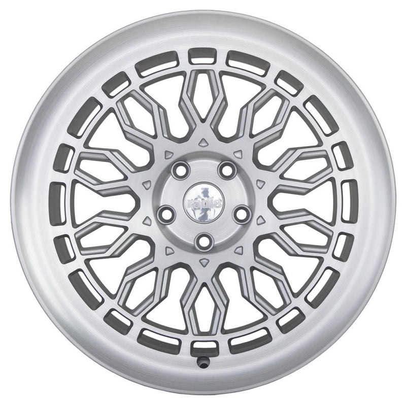 Radi8 R8A10 Matt Silver Machined Face - 18x8.5 | 5x112 | +40 | 66.6mm
