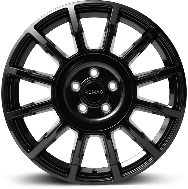Romac Stealth Gloss Black - 16x6.5 | 5x114.3 | +50 | 66.1mm